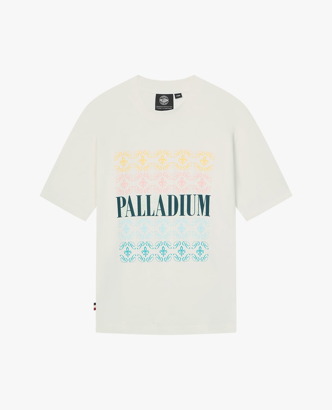 PALLADIUM - Áo thun nam cổ tròn tay ngắn thời trang