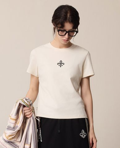  PALLADIUM - Áo thun nữ cổ tròn tay ngắn Iris Logo 