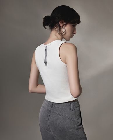  PALLADIUM - Áo ba lỗ nữ cổ tròn Iris logo 