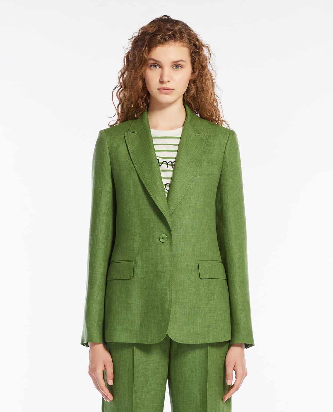 WEEKEND MAX MARA - Áo khoác blazer nữ cổ V tay dài Nalut