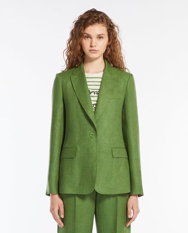  WEEKEND MAX MARA - Áo khoác blazer nữ cổ V tay dài Nalut 
