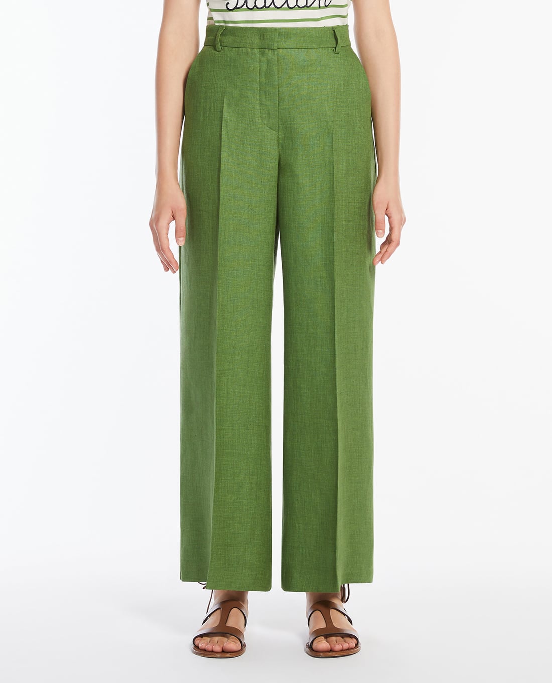 WEEKEND MAX MARA - Quần nữ ống rộng lưng cao Malizia