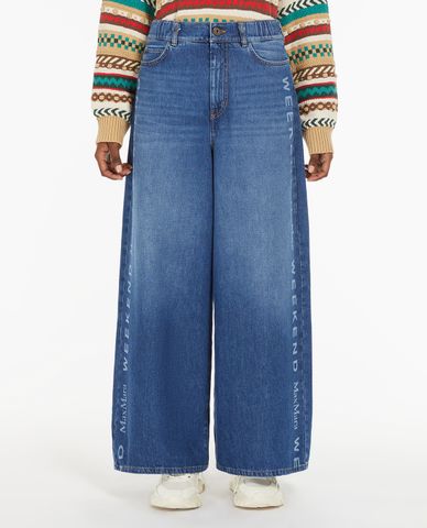  WEEKEND MAX MARA - Quần jeans nữ ống rộng thời trang Lisotte 