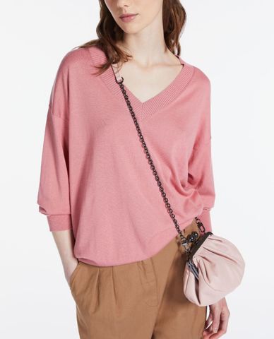  WEEKEND MAX MARA - Clutch cầm tay nữ xếp li Prati 