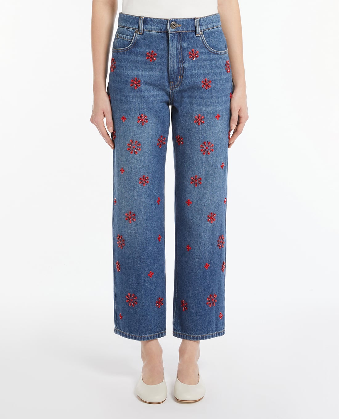 WEEKEND MAX MARA - Quần jeans nữ ống đứng Manetta
