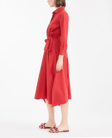  WEEKEND MAX MARA - Đầm midi cổ bẻ tay dài phối nút cài thời trang 