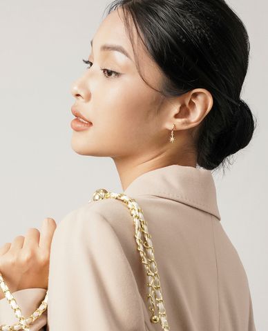  CECI - Khuyên tai nữ hình ngôi sao 8 cánh thời trang 