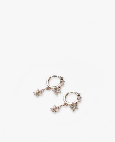  CECI - Khuyên tai nữ khoen tròn phối hình ngôi sao nhỏ 