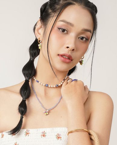  CECI - Khuyên tai nữ khoen tròn hình mắt cá tính 