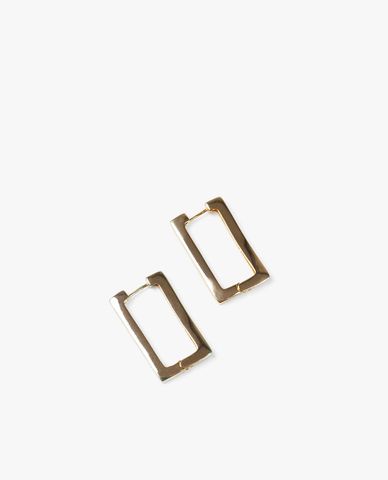  CECI - Khuyên tai nữ khoen chữ nhật lớn thời trang 
