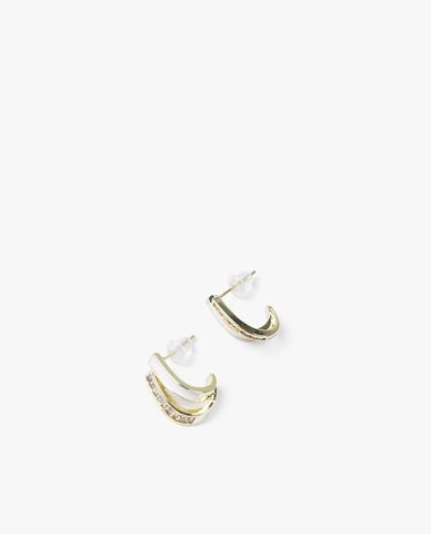  CECI - Khuyên tai nữ xỏ lỗ thiết kế đính đá sang trọng 