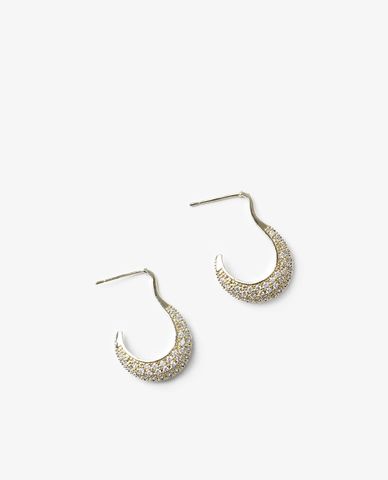  CECI - Khuyên tai nữ dáng hở đính đá sang trọng 