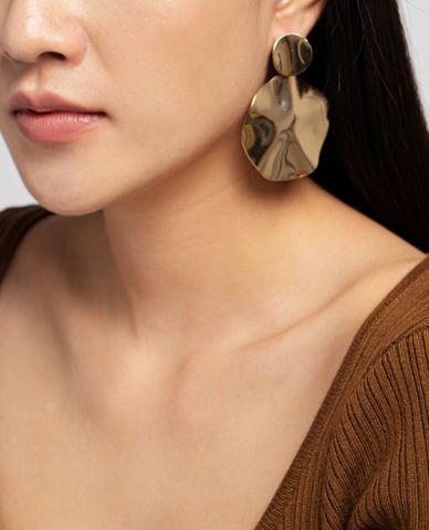  CECI - Khuyên tai nữ dáng thả hình đa giác thời trang 