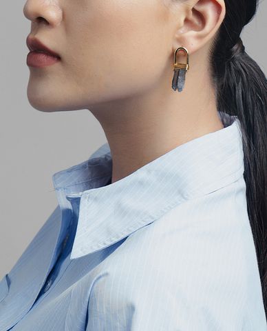  CECI - Khuyên tai nữ đính đá thời trang 