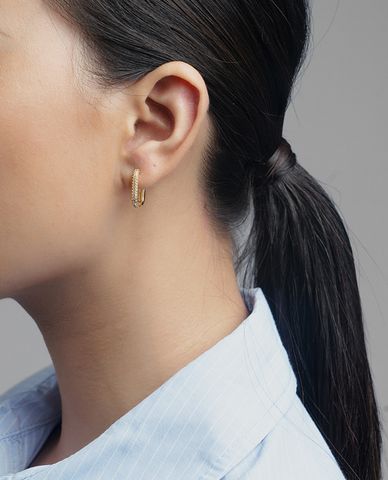  CECI - Khuyên tai nữ khoen chữ nhật độc đáo 