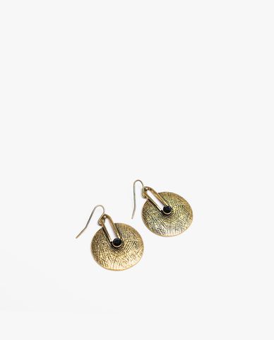  CECI - Khuyên tai nữ dạng khoen tròn đính đá thời trang 