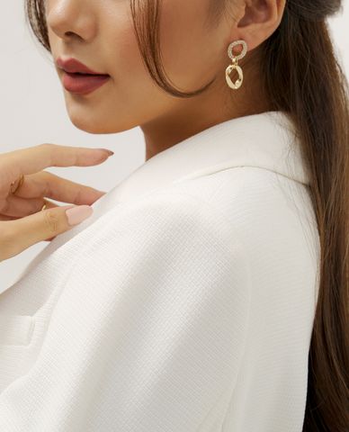  CECI - Khuyên tai nữ mắc xích thời trang 