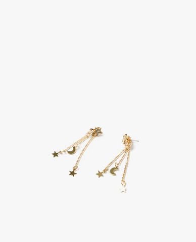  CECI - Khuyên tai nữ chuỗi xích dáng thả thời trang 