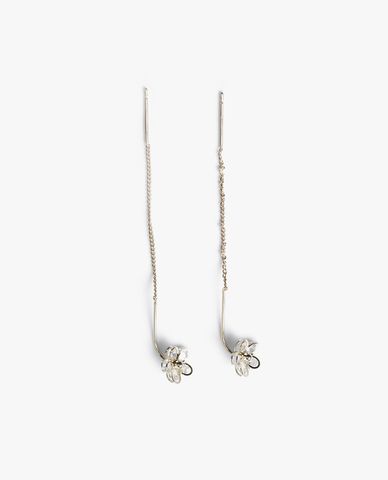  CECI - Khuyên tai nữ xỏ lỗ dáng thả dài thiết kế cánh hoa sang trọng 