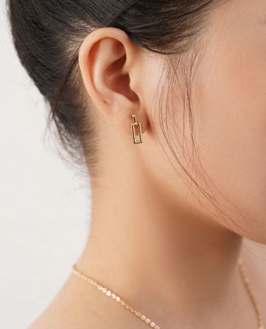  CECI - Khuyên tai nữ xỏ lỗ dáng thả thời trang 