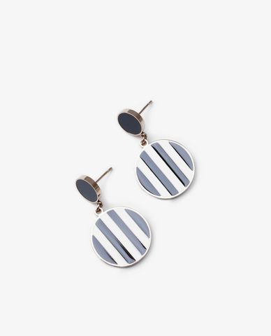  CECI - Khuyên tai nữ mặt hình tròn lớn cá tính 