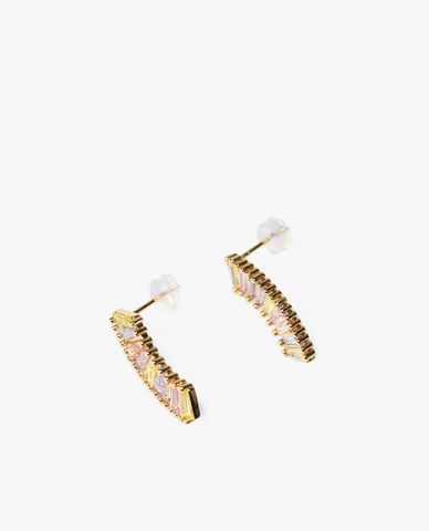  CECI - Khuyên tai nữ đính đá nhiều màu 