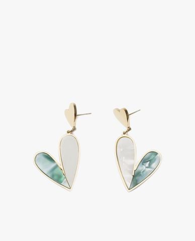  CECI - Khuyên tai nữ hình trái tim trẻ trung 