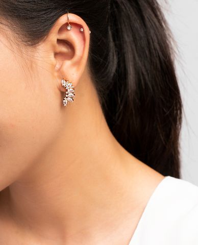  CECI - Khuyên tai nữ 2 kiểu đính đá thời trang 