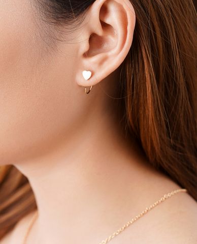  CECI - Khuyên tai nữ khoen tròn xỏ lỗ dáng hở thời trang 