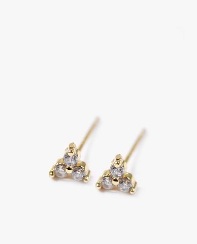  CECI - Khuyên tai nữ hình bông hoa 3 cánh nhỏ xinh xắn 