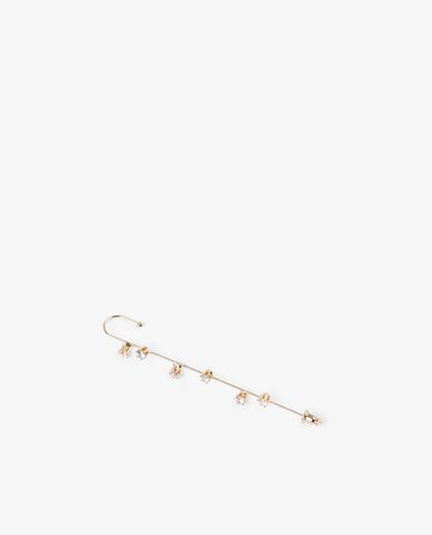  CECI - Khuyên tai nữ dạng kẹp dài đính đá nữ tính 