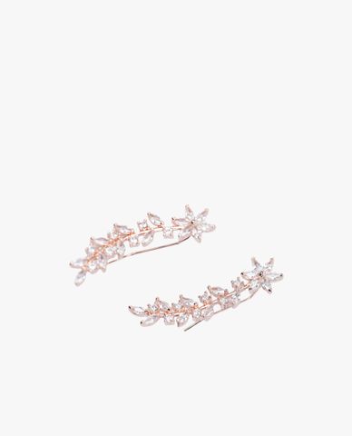  CECI - Khuyên tai nữ chốt kẹp đính đá 