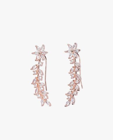  CECI - Khuyên tai nữ chốt kẹp đính đá 