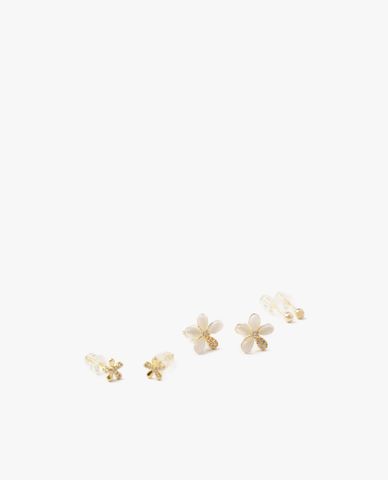  CECI - Set 3 cặp khuyên tai hình bông hoa nữ tính 