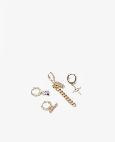  CECI - Set 2 cặp khuyên tai khoen tròn hiện đại 