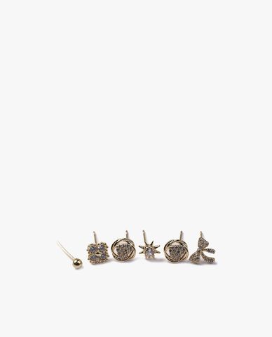  CECI - Set 3 cặp khuyên tai chốt xỏ đính đá thời trang 