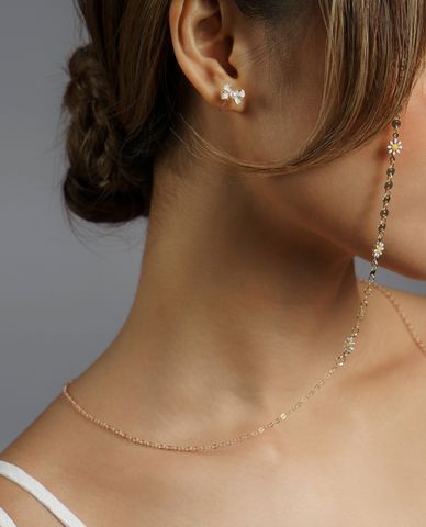  CECI - Khuyên tai nữ hình chiếc nơ nữ tính 