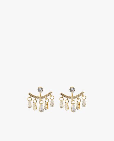  CECI - Khuyên tai nữ viền thủy tinh thời trang 