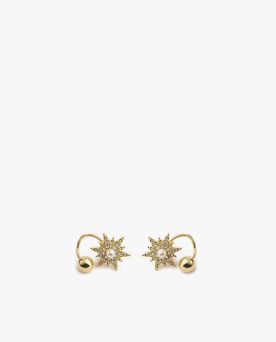  CECI - Khuyên tai nữ hình ngôi sao đính đá nổi bật 