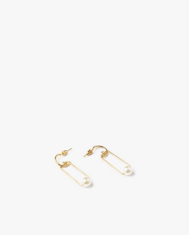  CECI - Khuyên tai nữ dạng thả đính ngọc trai sang trọng 