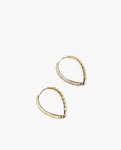  CECI - Khuyên tai nữ hình giọt nước đính đá 