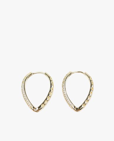  CECI - Khuyên tai nữ hình giọt nước đính đá 