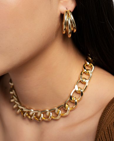  CECI - Khuyên tai nữ dáng tròn nhiều vòng thời trang 