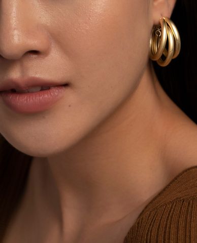  CECI - Khuyên tai nữ dạng khoen lớn hiện đại 