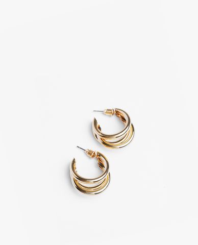  CECI - Khuyên tai nữ dáng tròn 3 vòng thời trang 