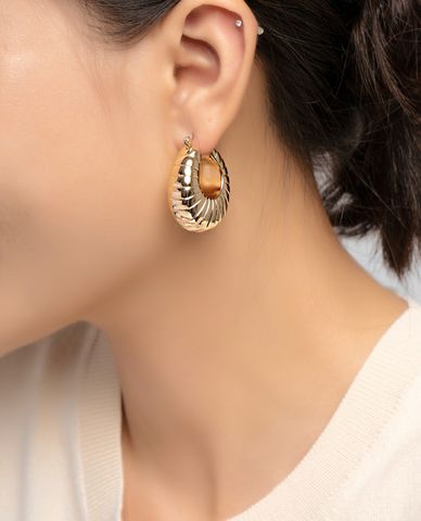  CECI - Khuyên tai nữ khoen tròn thời trang 