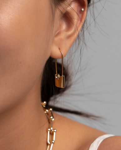  CECI - Khuyên tai nữ hình ổ khóa độc đáo 