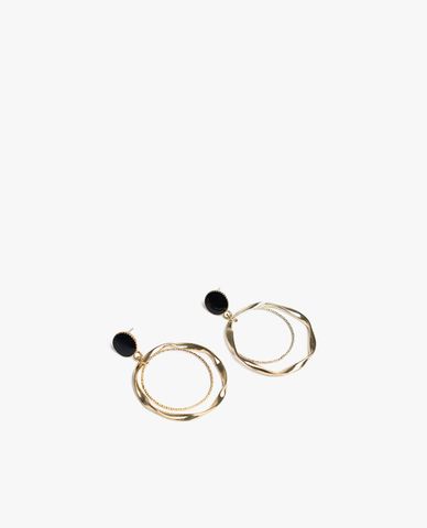  CECI - Khuyên tai nữ khoen tròn dáng thả cá tính 