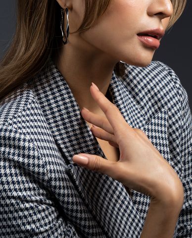  CECI - Khuyên tai nữ khoen tròn lớn cá tính 