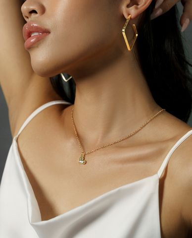  CECI - Khuyên tai nữ khoen vuông độc đáo 